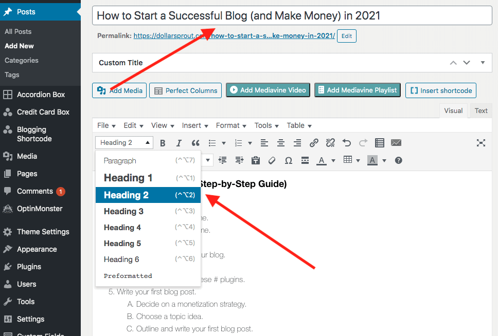 Esquema de WordPress