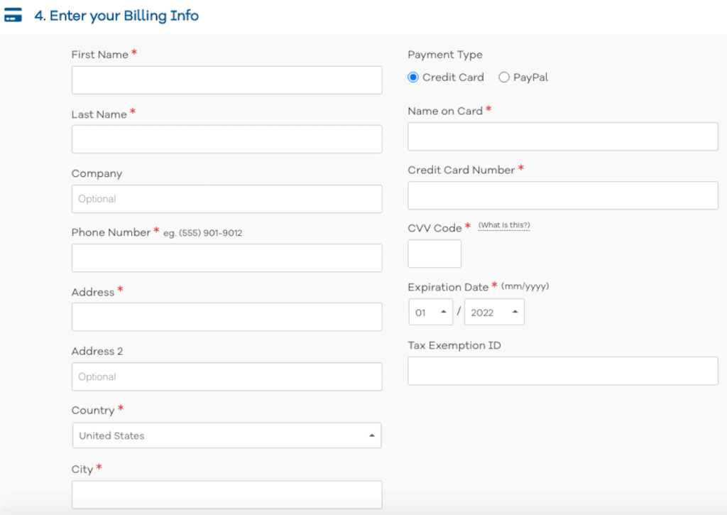 Información de facturación de HostGator